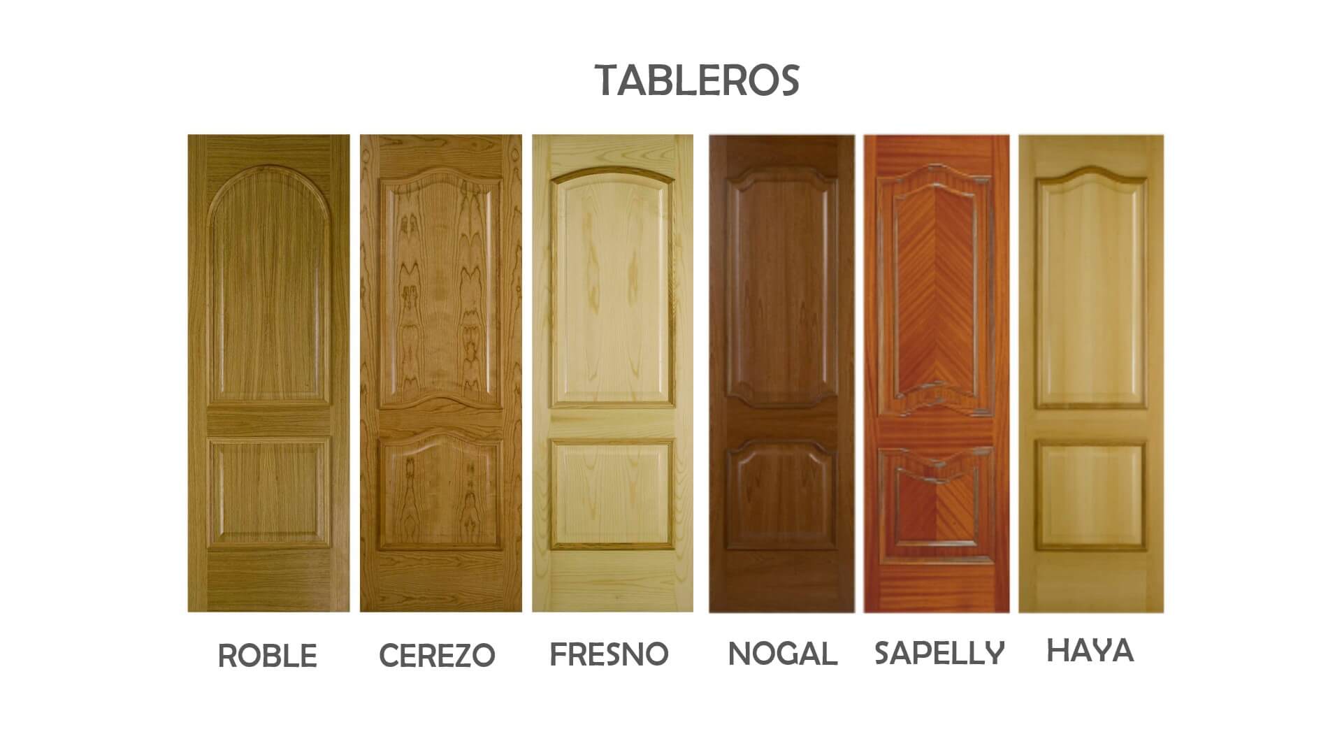 tableros puertas